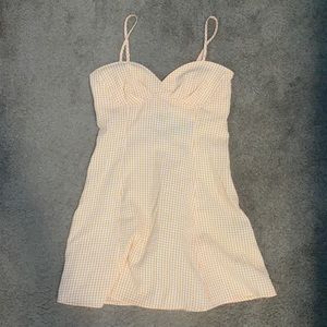 FOREVER21 orange & white slip dress (size S)